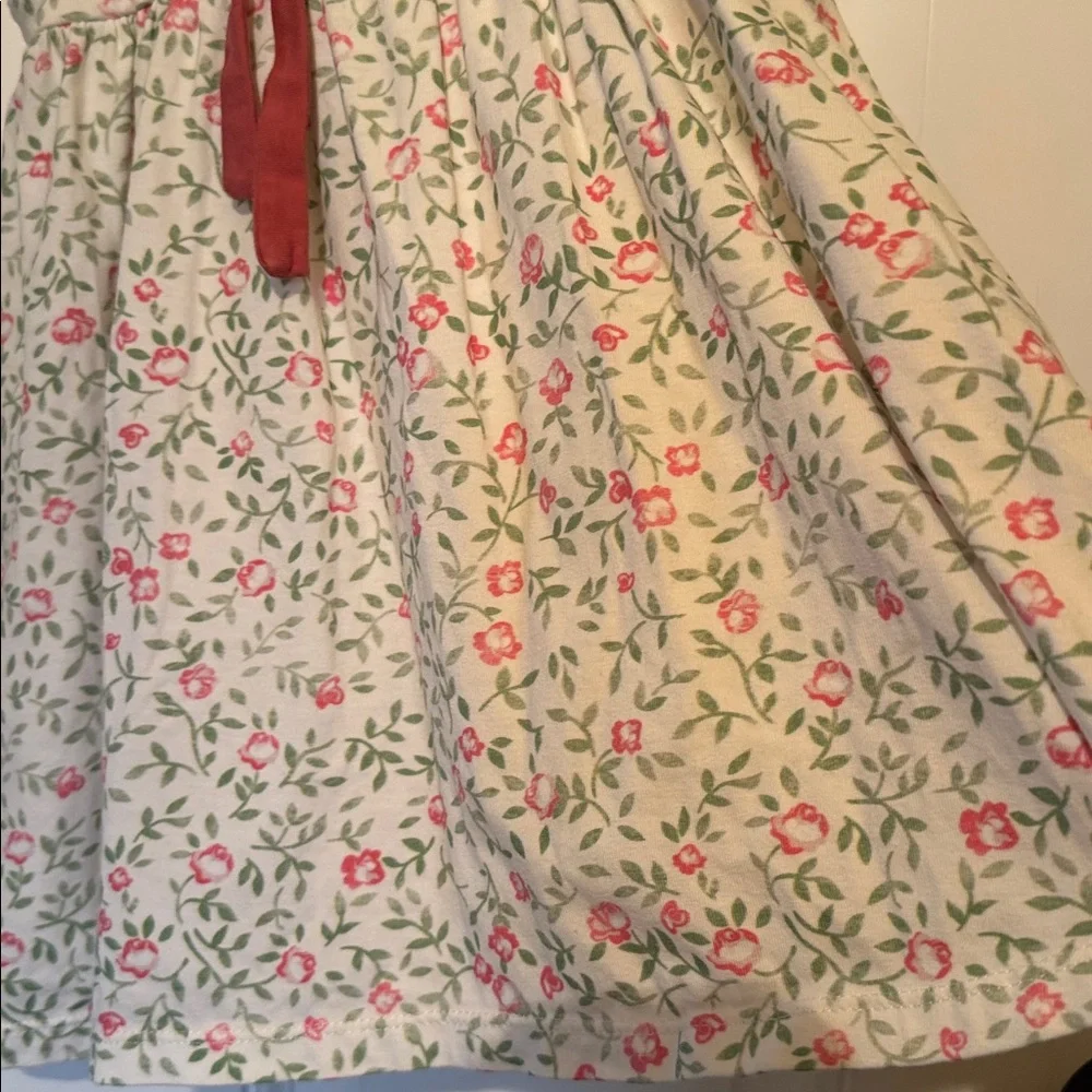 OMI JO Girls 3T Aunt Heart Tunic Red White Green Floral Christmas Vine & Bloomer